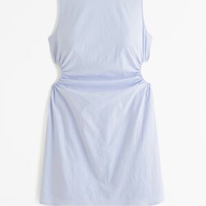 Stretch cut out mini dress white small